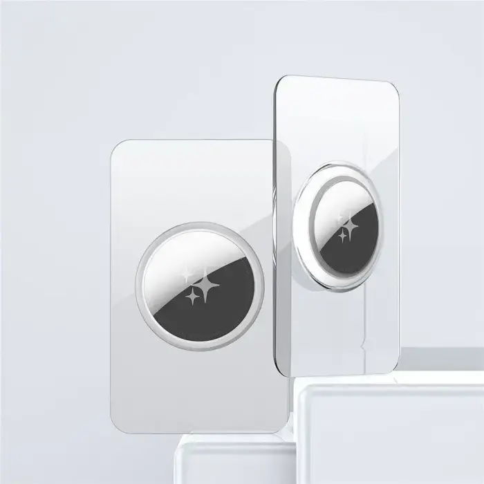 DUX DUCIS card-shaped protective case for AirTag 2 pcs transparent + black Photo 5