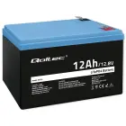 Qoltec LiFePO4 lithium iron phosphate battery | 12.8V | 12Ah | 153.6Wh | BMS Foto 1