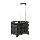 Iepirkumu ratiņi salokāmi ar kravnesību līdz 25kg Olli 45L 38x36x33cm melni  Foto 3