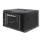 Qoltec RACK Cabinet 19" | 6U | 600 x 370 x 600 | Tempered doors | Hanging | Steel case | Lock | Black Photo 7