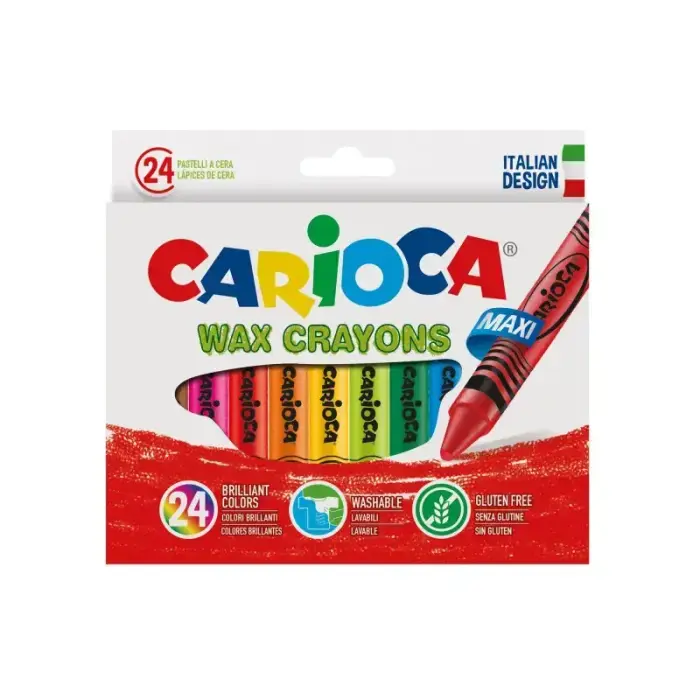 CARIOCA Maxi Wax krītiņi 24 gab Foto 1