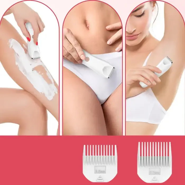 MAXGROOM M-9082 2-in-1 Women's Body and Face Trimmer - White Фото 6