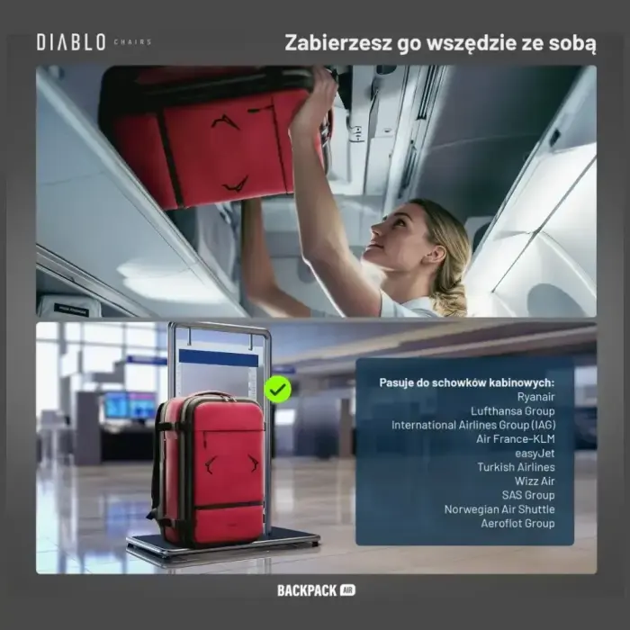 Backpack Diablo Chairs Backpack Air Multifunctional Vacuum burgundy Photo 16