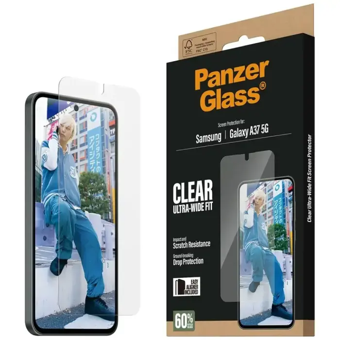 PanzerGlass Ultra-Wide Fit Tempered Glass for Samsung Galaxy A37 5G Foto 6