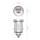 Orico MiniRing Pro 45W USB-A + USB-C Car Charger - Silver Foto 2