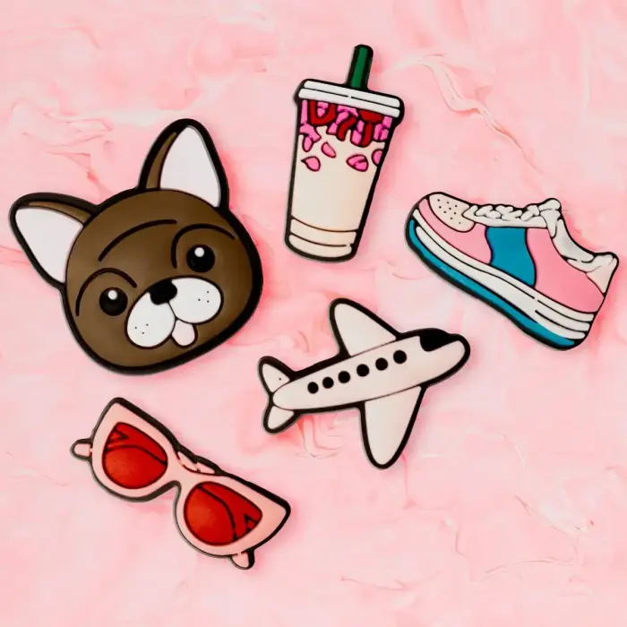 3D Sticker Pink 5pcs set Foto 2