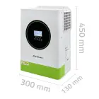 Qoltec Hybrid Solar Inverter Off-Grid 6200W | 120A | 48V| MPPT | BMS | AGM GEL LiFePO4 |  Wi-Fi option | Sinus | Power factor 1.0  Foto 12