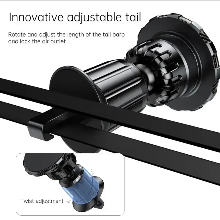 Magnetic car phone holder Forcell F-Grip MagFlex windshield / dashboard / air vent black Photo 10