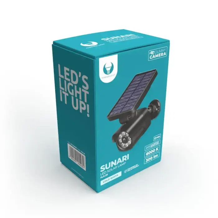 Forever Light Solar LED Lamp SUNARI FLS-25 SMD PIR dummy camera 4W 300lm 6000K 1500mAh Li-Ion Photo 4