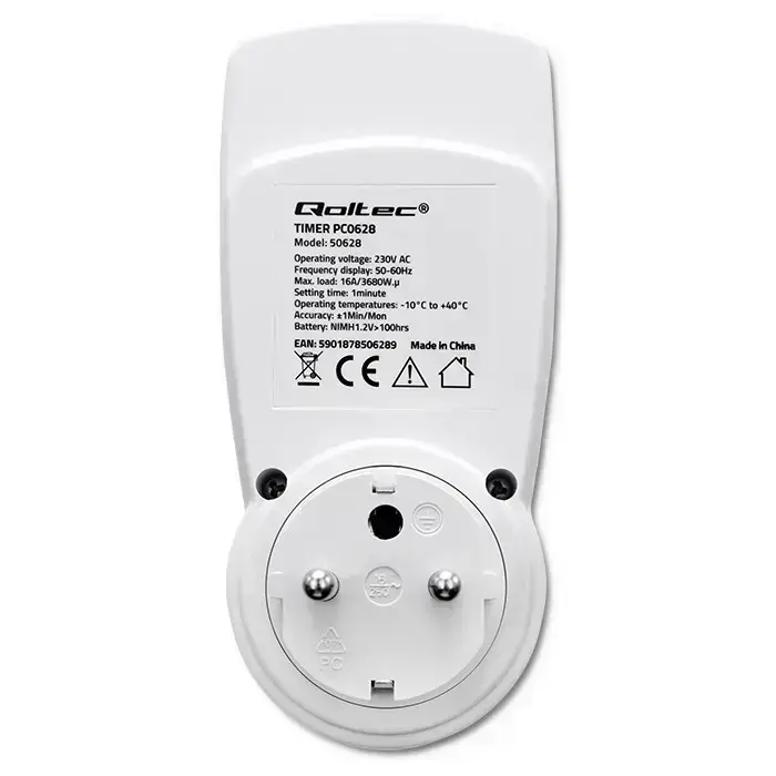 Qoltec Electronic Timer PC0628 | 3680W | 16A | LCD Фото 15