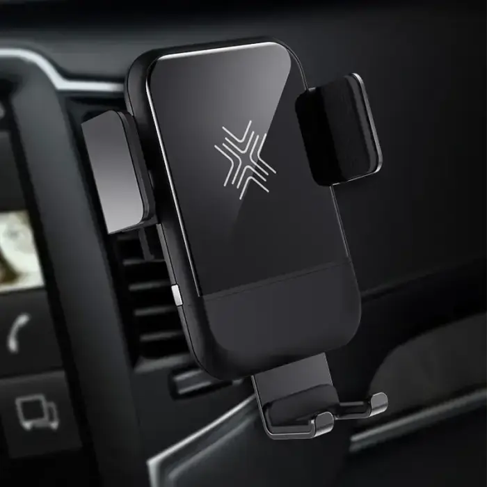 Rock Magnetic gravity car holder EDZ-03 induction to air vent black Photo 5