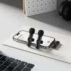 Borofone Lavalier wireless microphone BFK16A Winner Lightning black - 2 pieces Photo 7