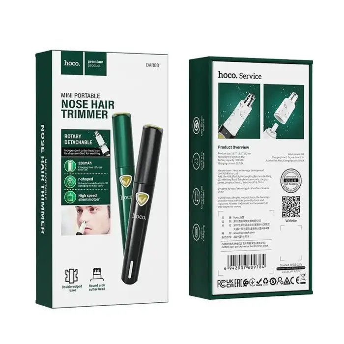 Nose hair trimmer Hoco DAR08 green Foto 5