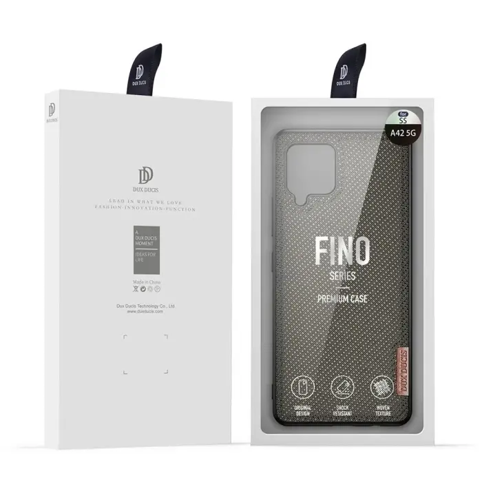 Dux Ducis Fino case covered with nylon material for Samsung Galaxy A42 5G green Фото 5