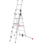 Combination stairs S100 Hailo ProfiLOT / aluminium / 2x9+1x8 steps Photo 1