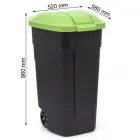 Wheeled bin 110L black/green Photo 4