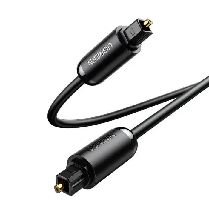 UGREEN AV122 Toslink Audio optical cable, aluminum braided, 2m (black) Photo 2