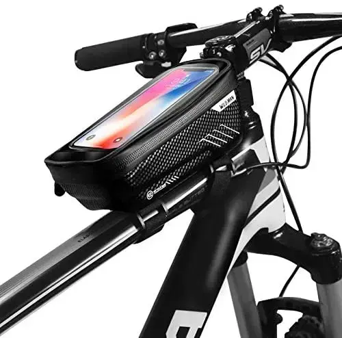 Etui|sakwa na ramę roweru WILDMAN L E4 uchwyt rowerowy czarna|black Foto 2