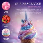 Baylis & Harding Cosmic Unicorn Globe Bath Bubbles Gift in Clear Photo 4
