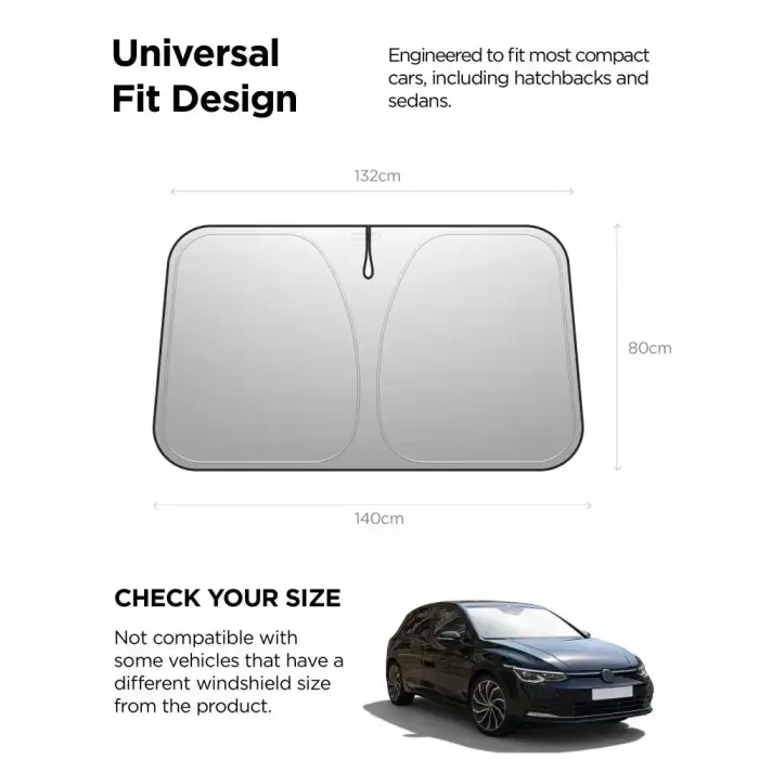SPIGEN UO260 UNIVERSAL CAR FRONT WINDSHIELD SUNSHADE S BLACK Foto 6