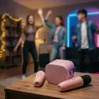 Blavec Portable Bluetooth Speaker WS-07 Karaoke Party - 5W with 2 microphones (WS07-2MP) pink Photo 6