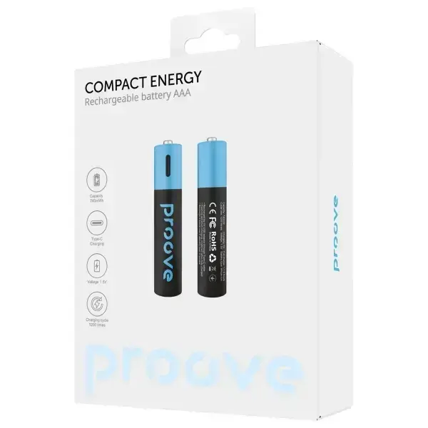 Proove AAA Batteries 740mWh 2pcs black Photo 2