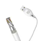 Dudao L4T data transfer and charging cable | USB-A to USB-C | 10.5W | 1m | white Photo 8