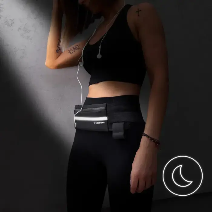 Wozinsky expandable running belt black (WRBBK1) Foto 5