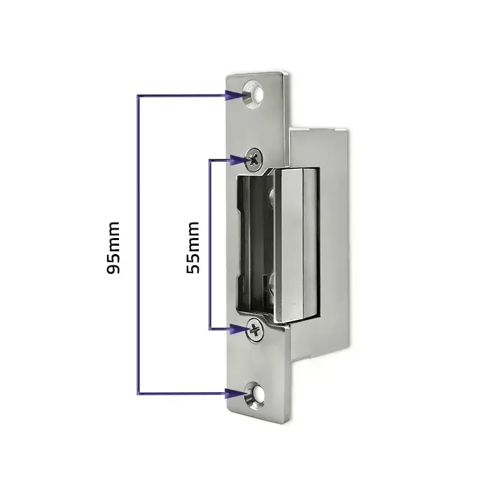Qoltec Reverse electric strike | 12V | Stainless steel Foto 7