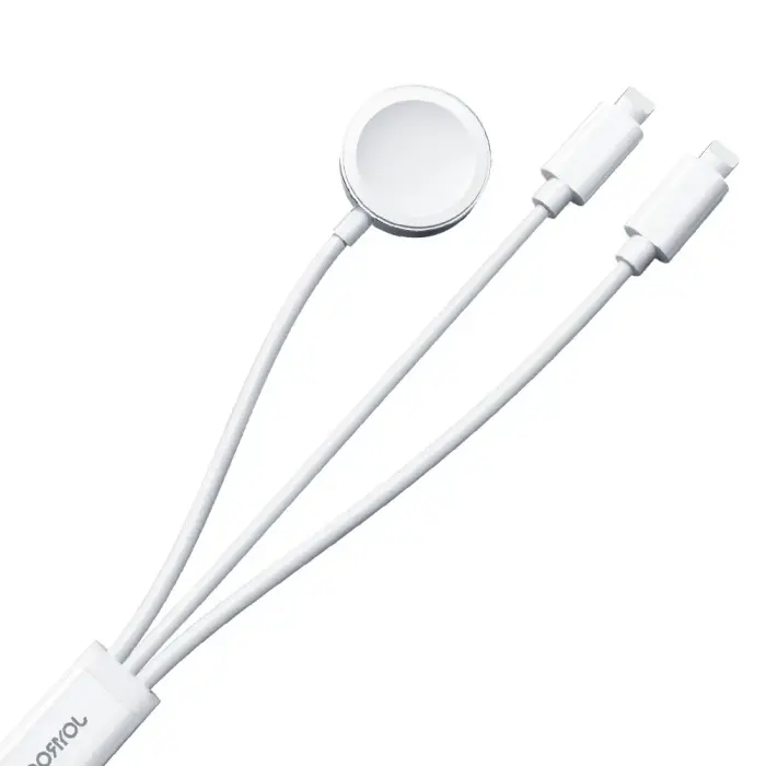 Joyroom S-IW007 3-in-1 cable USB-A magnetic charger - Lightning 1.2m - white Photo 2