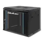 Qoltec RACK Cabinet 19" | 9U | 600 x 500 x 450 | Tempered doors | Hanging | Steel case | Lock | Black Foto 13