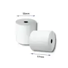 Qoltec Thermal roll 57 x 40 | 55g / m2 | 10 pcs. | BPA free Photo 3