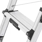 Telescopic ladder Master DTL100 / aluminum / 2x4 - 2x6 steps Photo 5