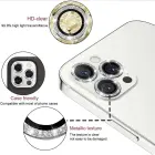 Tempered Glass HARD DIAMOND for camera (LENS) for Iphone 15 Pro/15 Pro Max black (lens 3 pieces) Foto 13