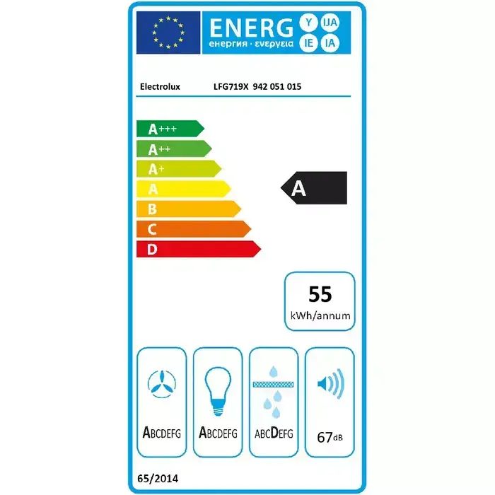 Electrolux tvaika nosūcējs, nerūsējoša tērauda Фото 2