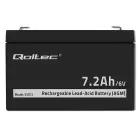 Qoltec AGM battery | 6V | 7.2 Ah | Maintenance-free | Efficient| LongLife | for toys, vehicles Фото 5