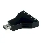 Fusion sound card USB | 7.1 | Adjustable Volume | Microphone Photo 2