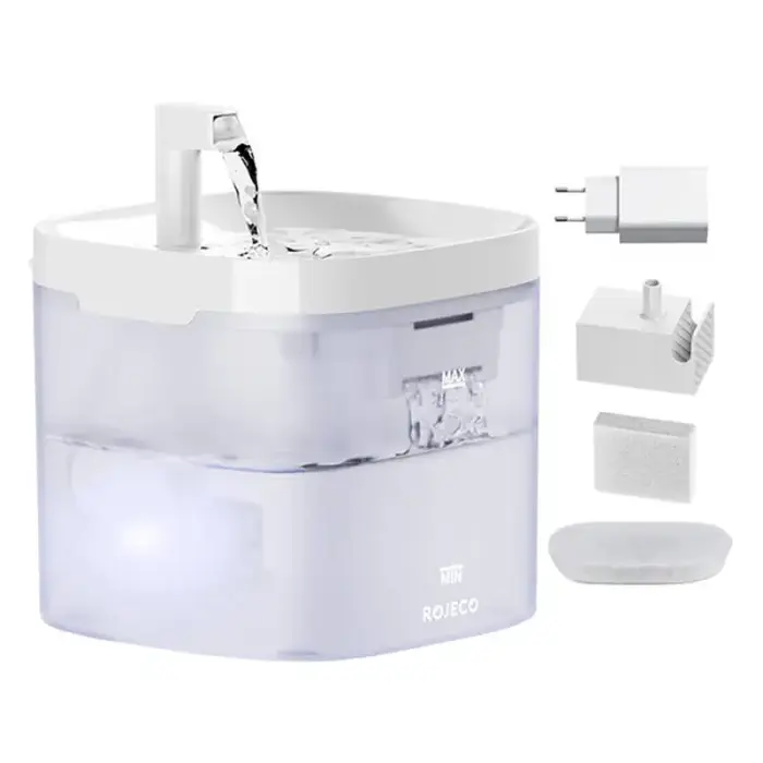 Pet Water Fountain 1.5L Rojeco Foto 3