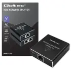 Qoltec Splitter mini SWITCH 1x2 port RJ45 | 1000Mbps | USB-C | Aluminium Photo 10