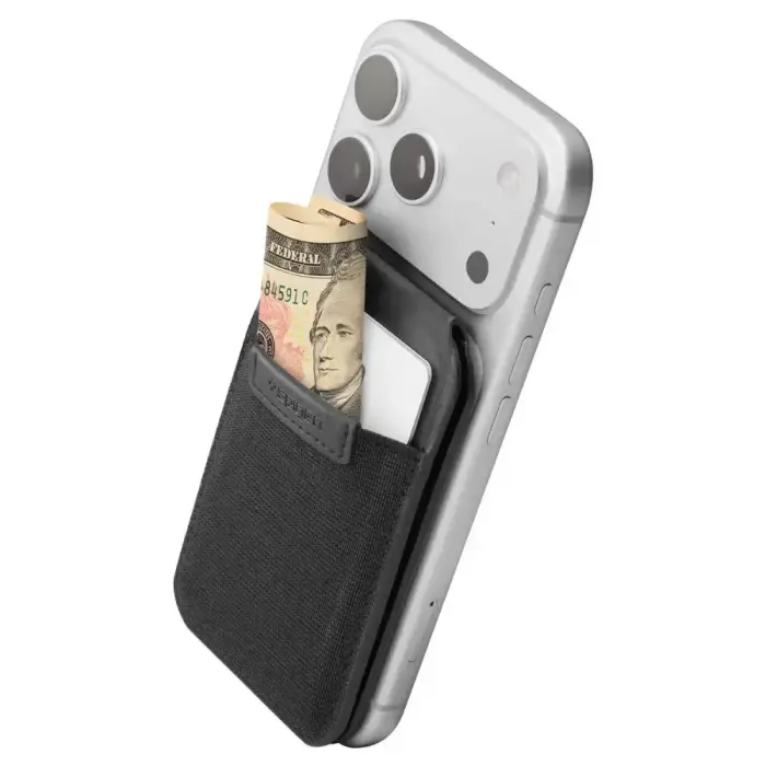 SPIGEN S314-4 SLIM FOLD TRIPOD WALLET MAGSAFE BLACK Фото 4