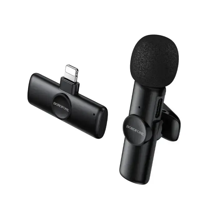 Borofone Lavalier wireless microphone BFK16 Winner Lightning black Фото 3
