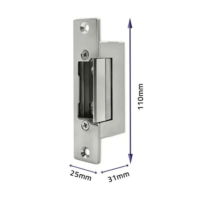 Qoltec Reverse electric strike | 12V | Stainless steel Foto 4