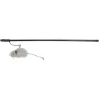 Rotaļlieta kaķiem : Trixie Playing rod mouse, plastic/plush, catnip, 100 cm Foto 1