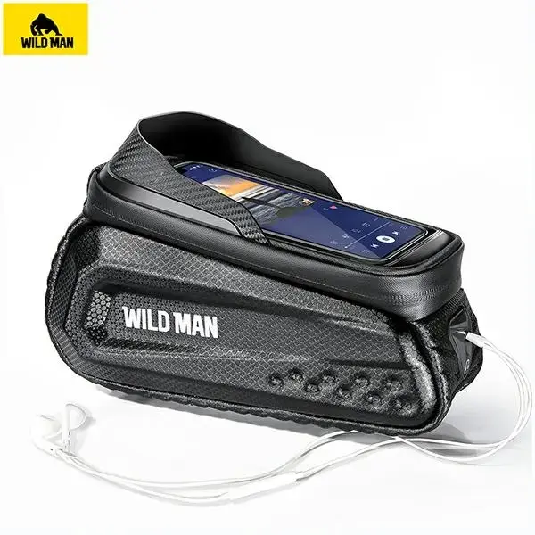 Etui|uchwyt rowerowy WILDMAN L E10S sakwa na ramę czarna|black Foto 4