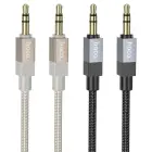 Cable AUX Jack 3,5 mm (male) to Jack 3,5 mm (male) Hoco 1 m UPA32 black Photo 4
