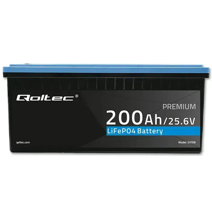 Qoltec LiFePO4 lithium iron phosphate battery | 25.6V | 200Ah | BMS Foto 5
