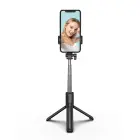 Selfie stick WHS1Y telescopic tripod 1m with phone holder - black Foto 17
