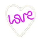 Neon LED Light LOVE HEART purple white NNE02 Neolia Фото 1