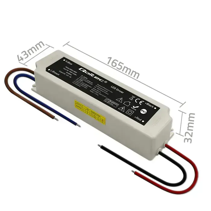Qoltec LED Driver IP67 60W | 12V | 5A | Waterproof | White Foto 7