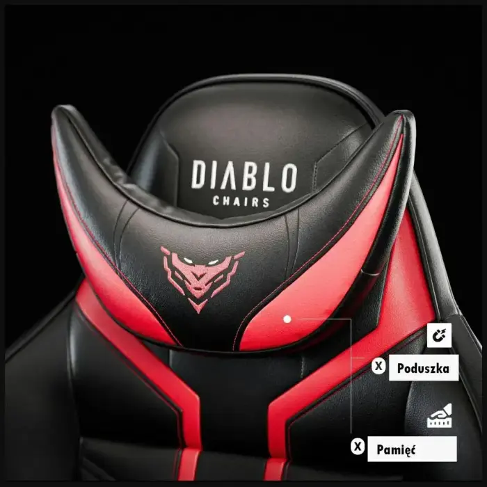 DIABLO X-RAY >normal< chair black-red Фото 6